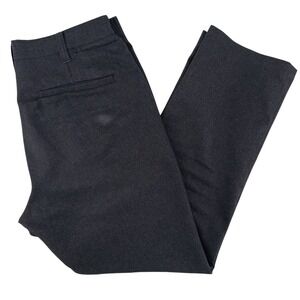 Bluffworks Men's 33x30 Gramercy Regular Fit Gray Pants Travel Wrinkle‎ Resistant
